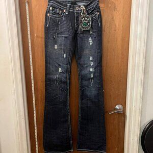 Waist 24 - R.E.U.S.E - NWT - Dark Blue Jeans - W24"xL35"